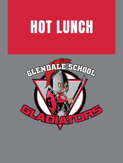 Banner: Hot Lunch with Gladiator logo