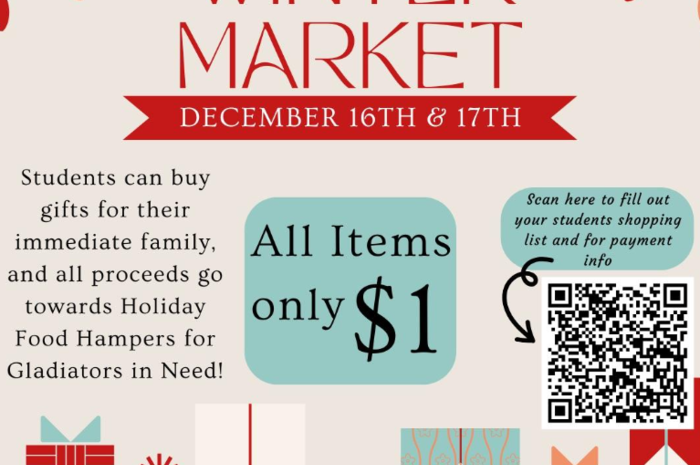 Poster for winter market